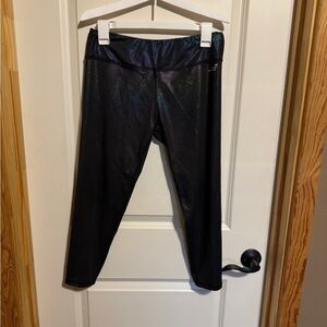 BCG Girls Size XL Black Shimmer Leggings